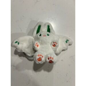 White Rabbit Bat Plush Keychain Manta Kawaii